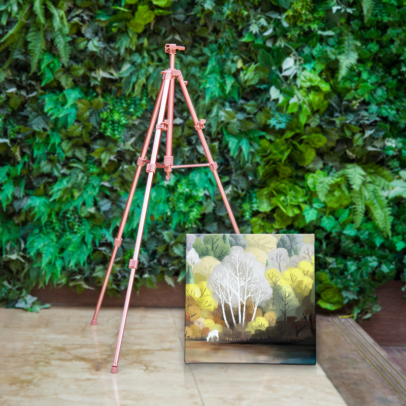 Caballete telescópico portátil para dibujo, Caballete De boceto, multifunción, manivela De aluminio, para Pintura al óleo, tablero 4K