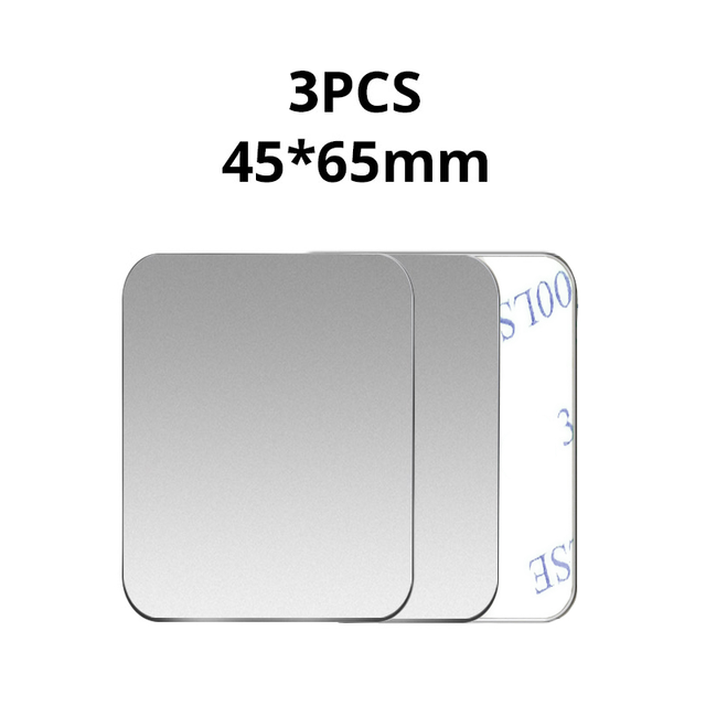 Universal Thin Metal Plate For Magnetic Car Phone Holder Iron Sheet Sticker Disk For Mobile Phone Magnet Holder Mount Stand: Golden