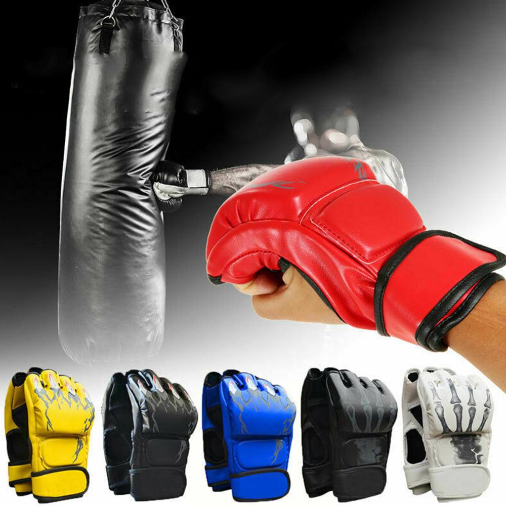 Adults Women/Men Sparing Grappling Boxing Gloves Thai MMA Fighting Punch Training Mitts