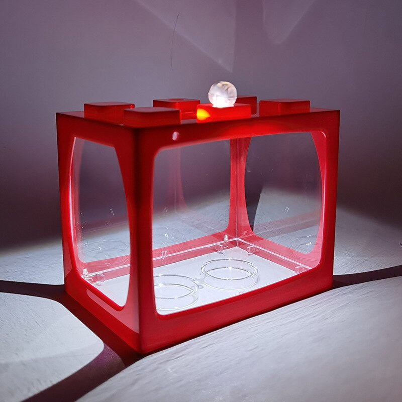 Betta – petit Aquarium de poissons, Type batterie légère, fournitures d&#39;aquarium: RD
