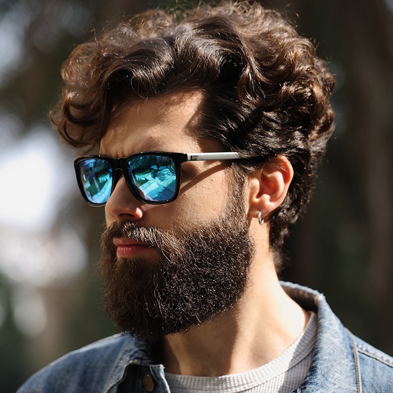 Gafas de sol polarizadas de aluminio y magnesio para hombre, lentes de sol masculinas para pescar, hacer senderismo, acampar, deportes, conducir, 387