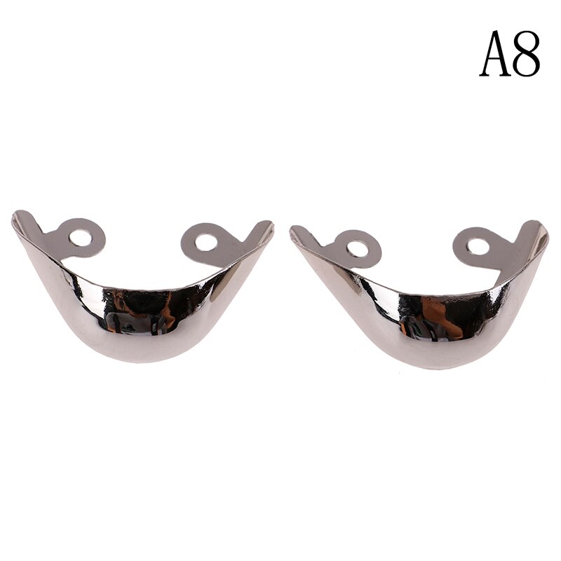 1 par de zapatos de Metal con protección para los dedos del pie, zapatos de tacón alto, Accesorios de reparación rotos, decoraciones para zapatos: 8