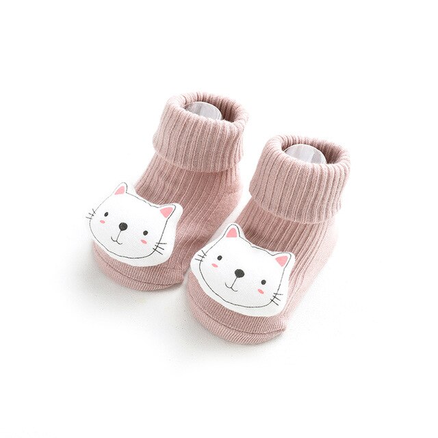 Imcute Nuovi Capretti Caldo Calzini E Calzettoni Disossate Allentato Bocca Del Bambino Tubo Calzini E Calzettoni Bambola Del Fumetto di Erogazione Non-scarpe antiscivolo Bambino Del Bambino Calzini E Calzettoni 0-3 anni: Colore rosa / S 6-12M