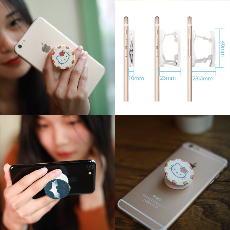 Popping попсокет Para Telefones celulares Titular Bolso Do Telefone Tomada Pipsocket Mesa Redonda de Expansão Suporte e Aderência Pops Anel de Dedo