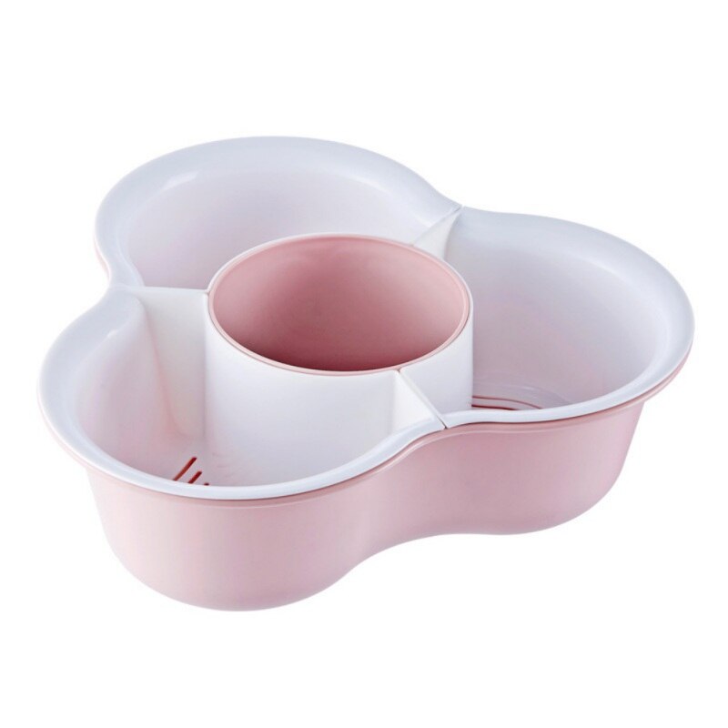 Grønnsak fruktservant vaskestativ varm kjele oppvaskkurv frukt serveringsfat plast tolags tallerken kjøkkenvask allsidig  #7: A2