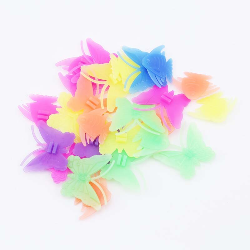 1 Pack offre spéciale roue de vélo lumineuse a parlé en plastique coloré Tubes d'enveloppe décor rayons de vélo pièces de vélo accessoires de vélo: Butterfly fish