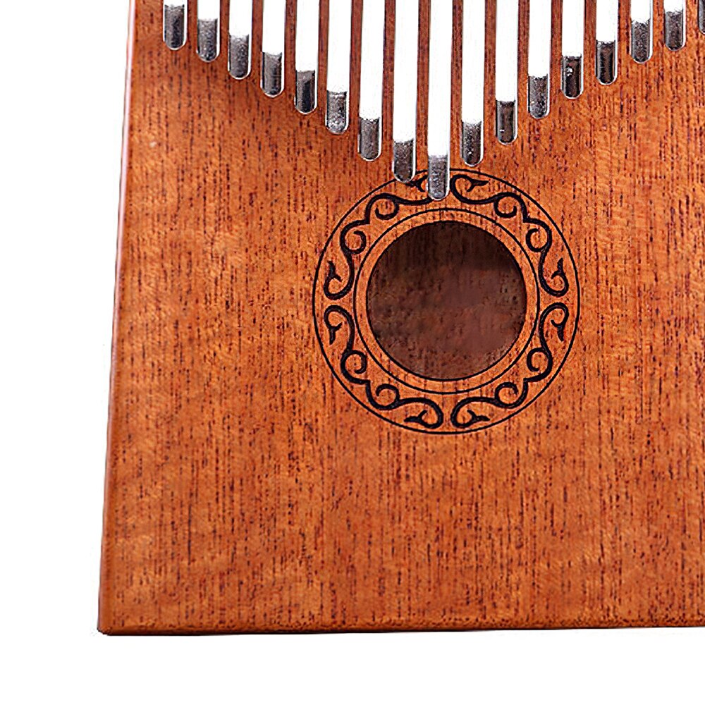 Wood Portable 17 Keys Thumb Little Piano Musical Instrument Finger Musical Instrument For Beginner Christmas