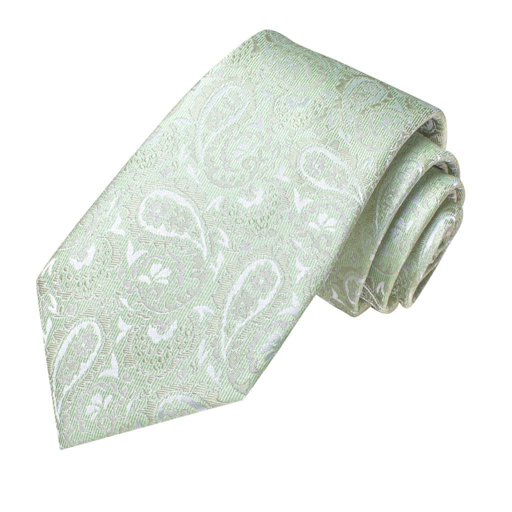 Corbatas de Cachemira verde salvia para hombre, conjunto de corbata para de boda, gemelos a mano, , , 2022
