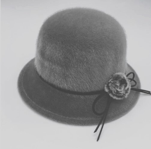 Vinter pom spand til kvinder solid imiteret uld cloche hatte vintage bue spand hatte