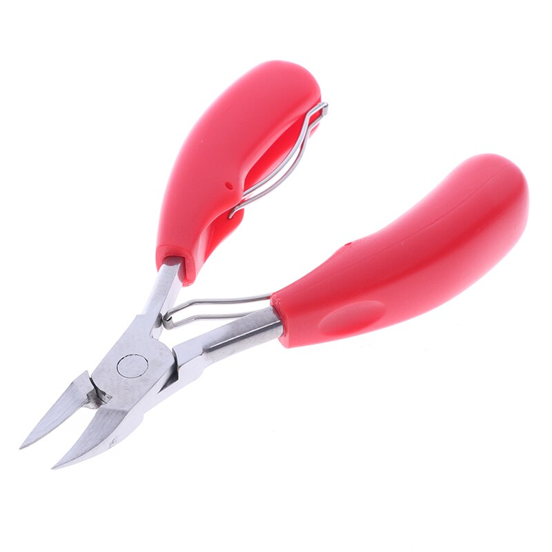 Stainless Steel Toe Nail Clippers Nail Correction Thick Nails Ingrown Toenails Nippers Cutters Dead Skin Dirt Remover Pedicure: Red