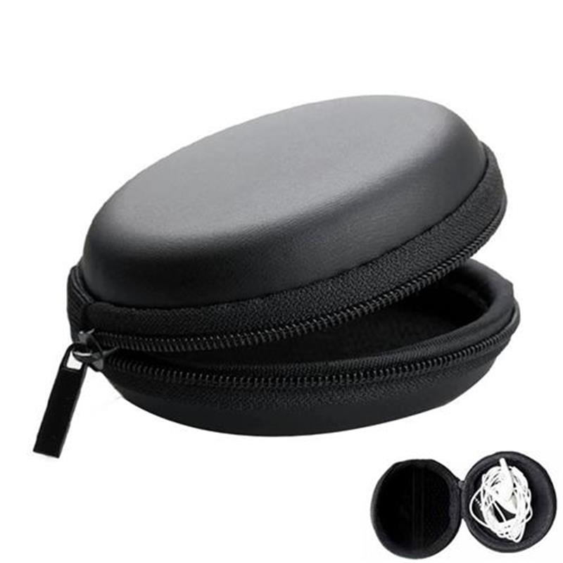 MP3 Player Storage Box, Earphone/Headphone Storage Box, MP3 Player and Headphones Case/ Armbands for RUIZU BENJIE MP3 Player: Round