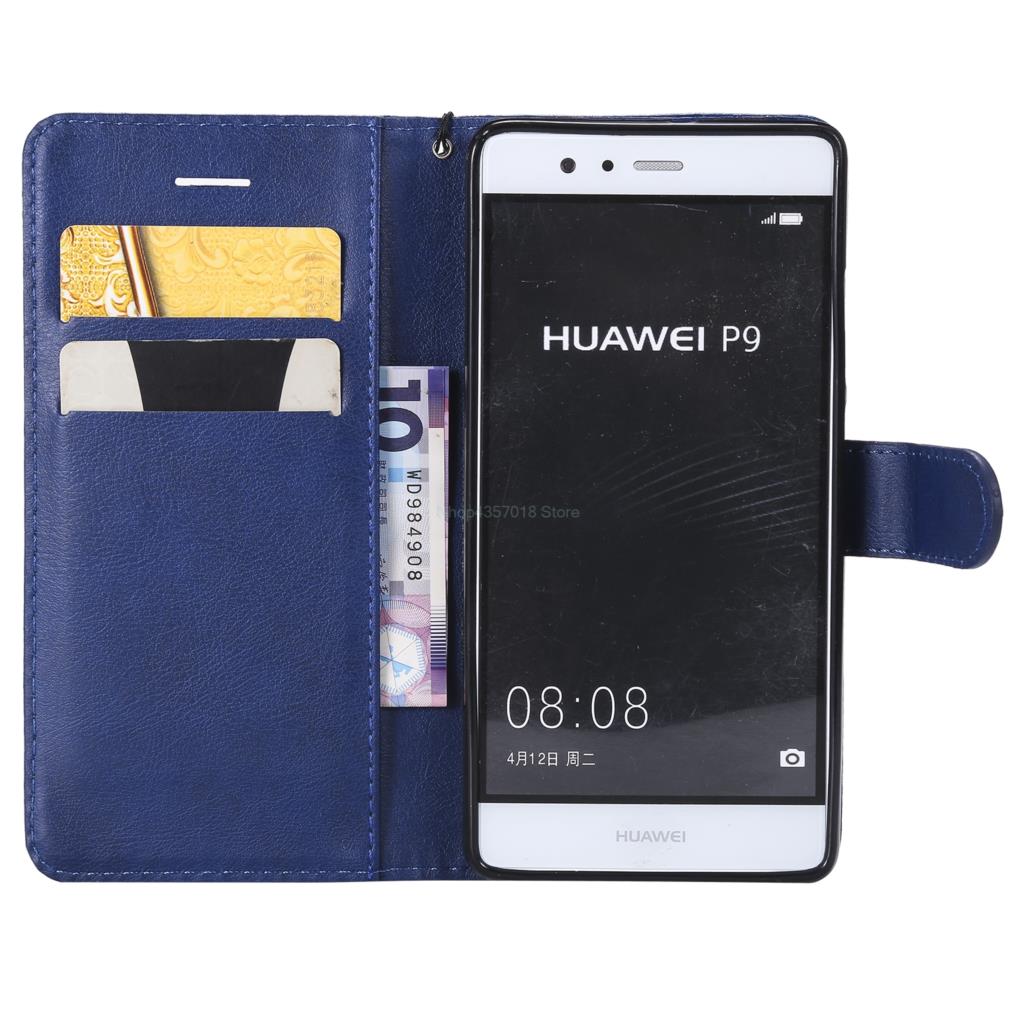 Funda con tapa para Huawei P9 P 9 EVA L09 L19 L29 AL10, Funda de cuero para teléfono EVA-L09 EVA-L19, billetera con ranura para tarjetas