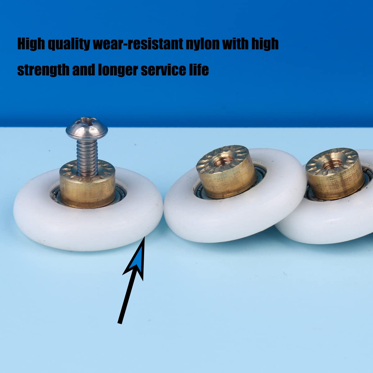 Shower Door Rollers Wheel Set Bathroom Glass Door Replacement Part Runner Sliding Shower Door Roller Wheel-Roller