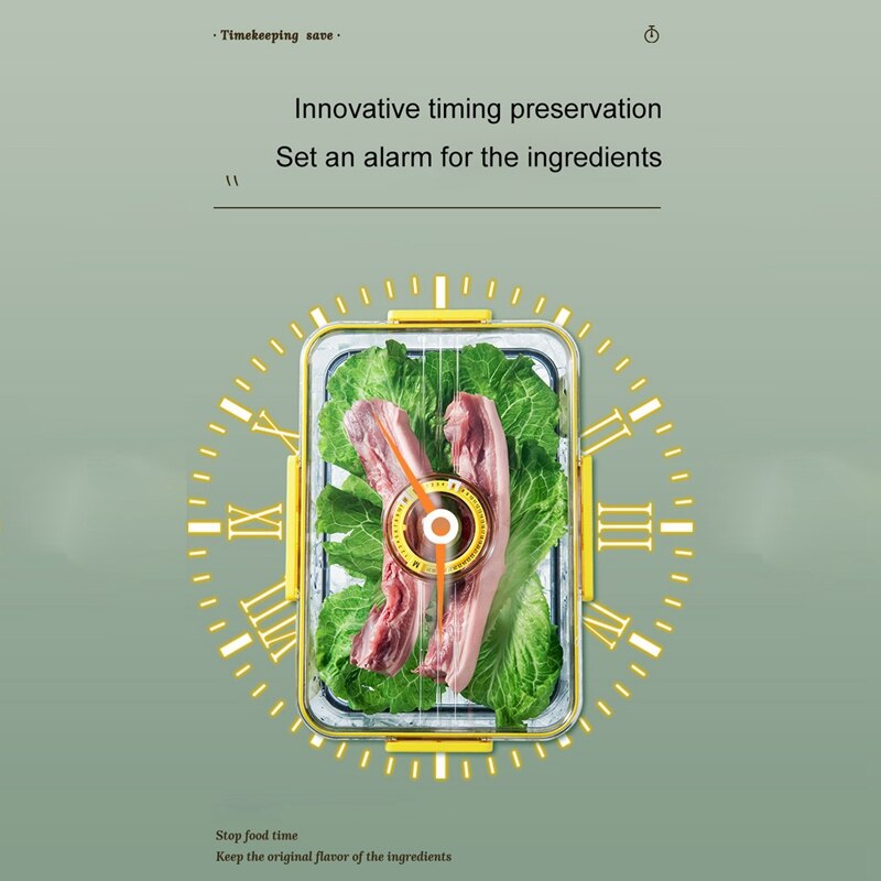 Refrigerator Storage Box PET Thickened Timekeeping Freeze Storage Box Kitchen Storage Containers