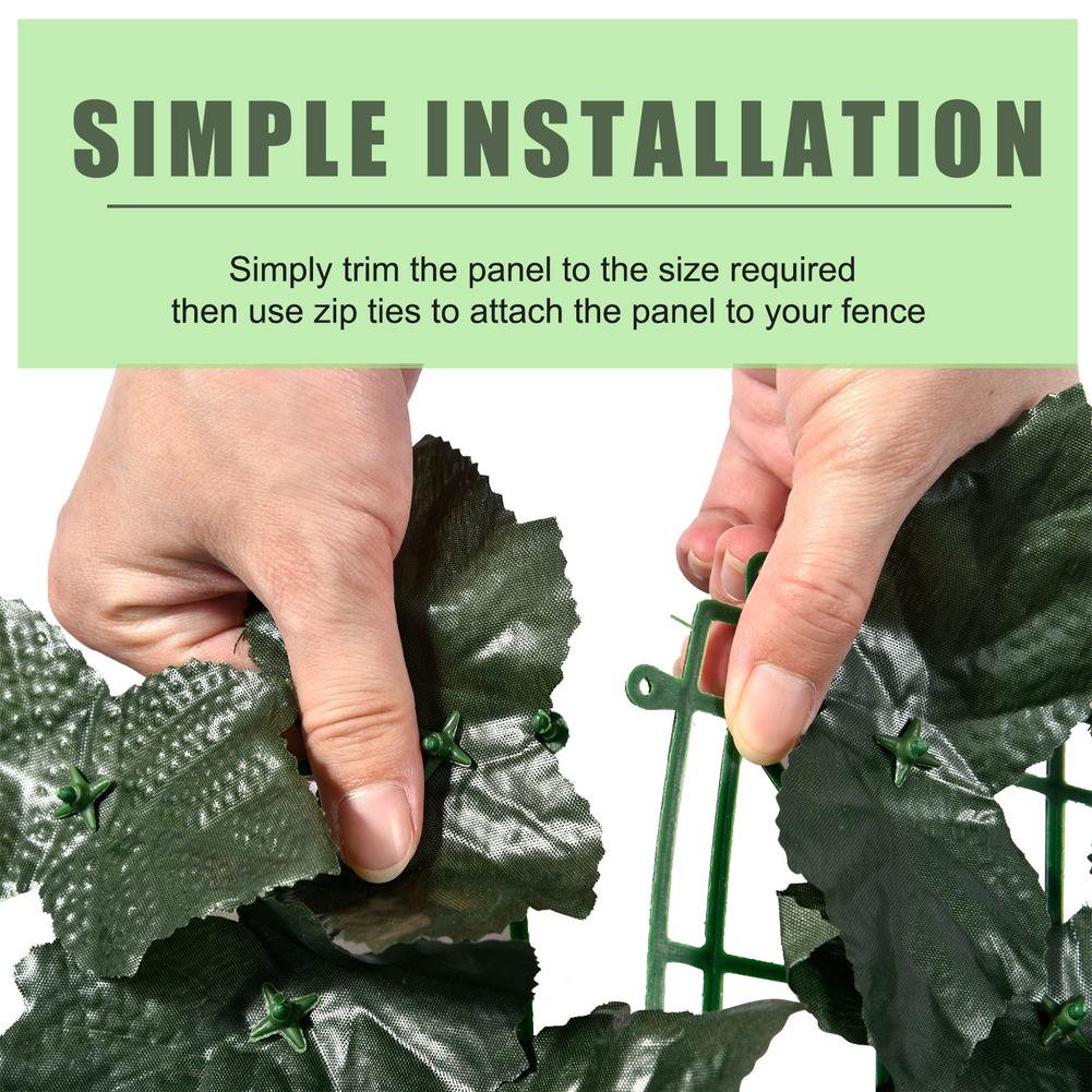 Sztuczny liść siatka ogrodzeniowa sztuczny bluszcz przesiewowe rolki zielony liść prywatność ogrodzenie ogród dekoracja