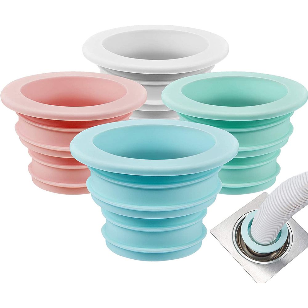 Household Washing Machine Pipe Connector Insect Proof Anti-odor Sewer Pipe Seal Ring Sealing Cover Floor Drain Plug