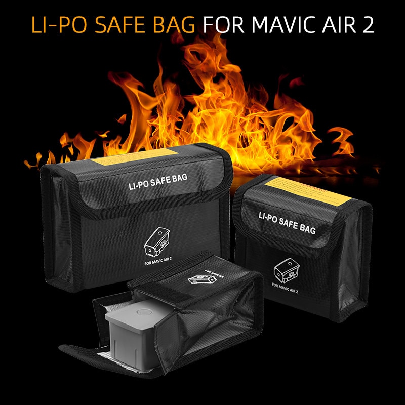 Schnelle Liefern Lipo Sichere Batterie Explosion-nachweisen Schutzhülle Tasche Für Dji Mavic Luft2 Drohne Bolsa de protección para batería de litio