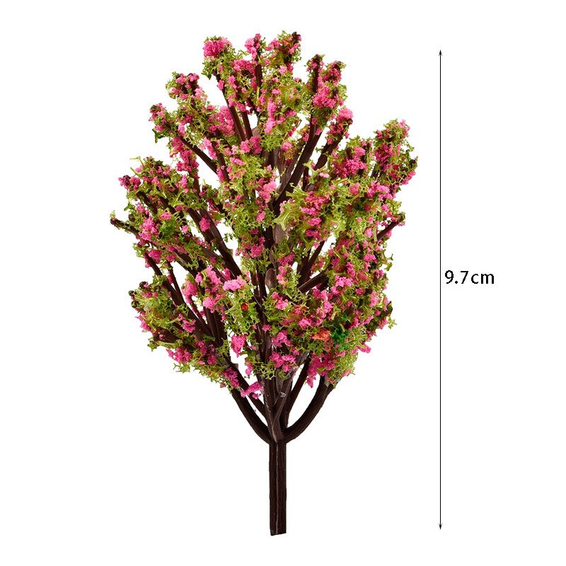1pc mini tre kunstig hage miniatyr harpiks håndverk hjemmedekorasjon mikro landskap bonsai plante: Stil 011