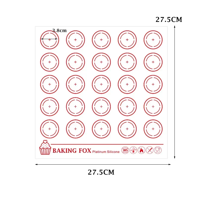 Cookie Backen matt Blatt Nicht-Stock Macaron Silikon matt Pad Fondant Kuchen Gebäck Werkzeuge Teig matt Backofen Liner Backformen küche Werkzeuge: Ursprünglich Titel