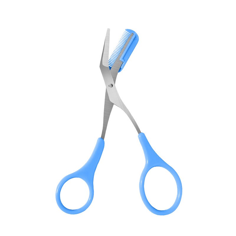 Recortador de cejas de acero inoxidable, peine, tijeras de pelo, Clips, maquinilla de afeitar, accesorios de maquillaje, 1 pieza: 08
