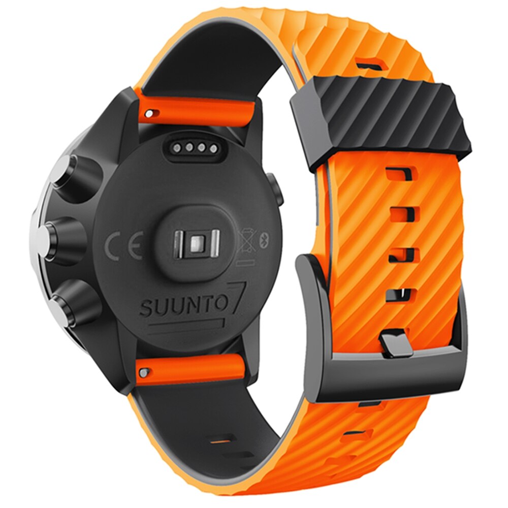 Sport silikon klokke og reim for suunto spartan 7/ suunto 9/ suunto spartan sport håndledd hr /suunto  d5 armbånd justerbar reim