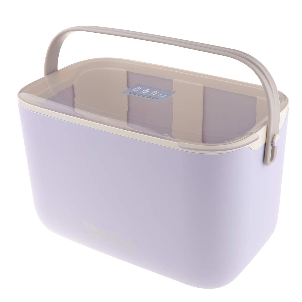 Portable Baby Milk Bottle Tableware Storage Box Dryer Feeding Bottle Cleaning Drying Rack Large Capacity Bottle Holder Organizer