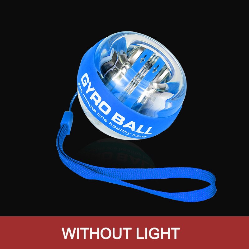 LED Gyroscopic Powerball Wrist Power Arm Hand Grip Muscle Force Trainer Home Gym Fitness Equipment Gyroscope Spinner Balls: Gold