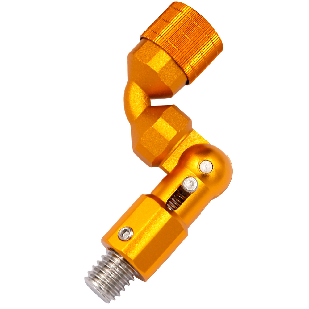 12mm Thread Landing Net Connector Fishing Gear Aluminum Alloy 12mm 1 2 Inch Folding Joint Compact Size Efficient