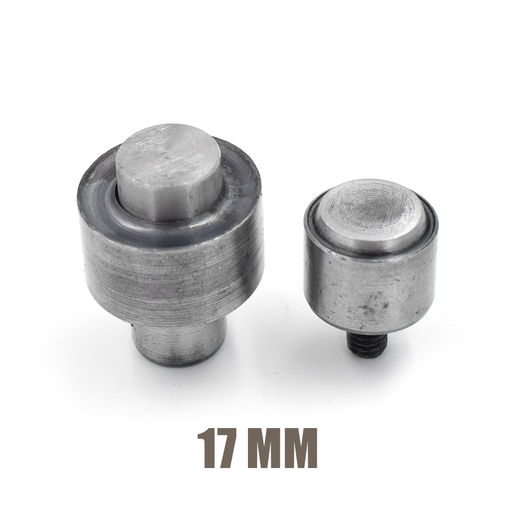 3.5mm-40mm hulhuller i metal. nitte. knap. formemaskine til knapper. værktøj til montering af øjer. metal stomatal matricer: 17mm