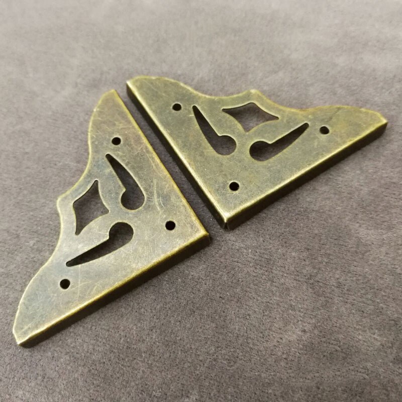 20/30 stk møbler metal craftantique bronze smykkeskrin hjørne fod træetui hjørne beskytter dekorativt hjørne 35mm
