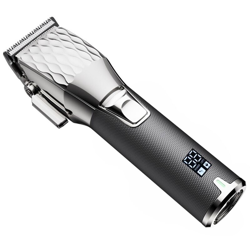 Mannen Professionele Oplaadbare Tondeuse Kapper Aanpassing Salon Machine Tondeuse Lcd Diaplay Elektrische Haar Snijgereedschap