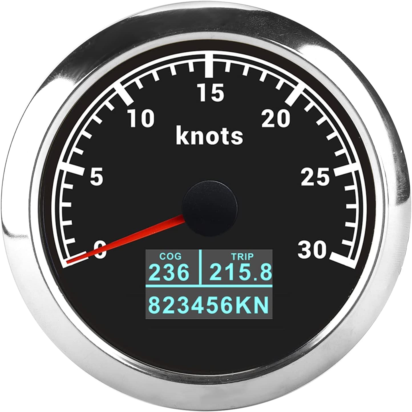 Neue 85mm GPS Tachometer Mit Rot, Grün, Blau, Weiß, Gelb, Cyan, lila Farben Hintergrundbeleuchtung Für Auto Boot Motorrad