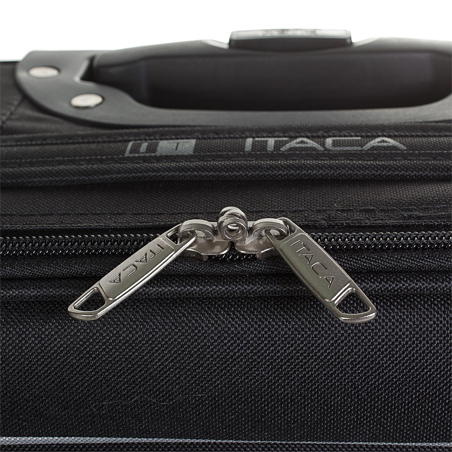Itaca modèle Cassley valise trolley cabine Semirígida 50 Cm Polyester EVA poignée réglable, 2 poignées 2 roues roulettes faible coût