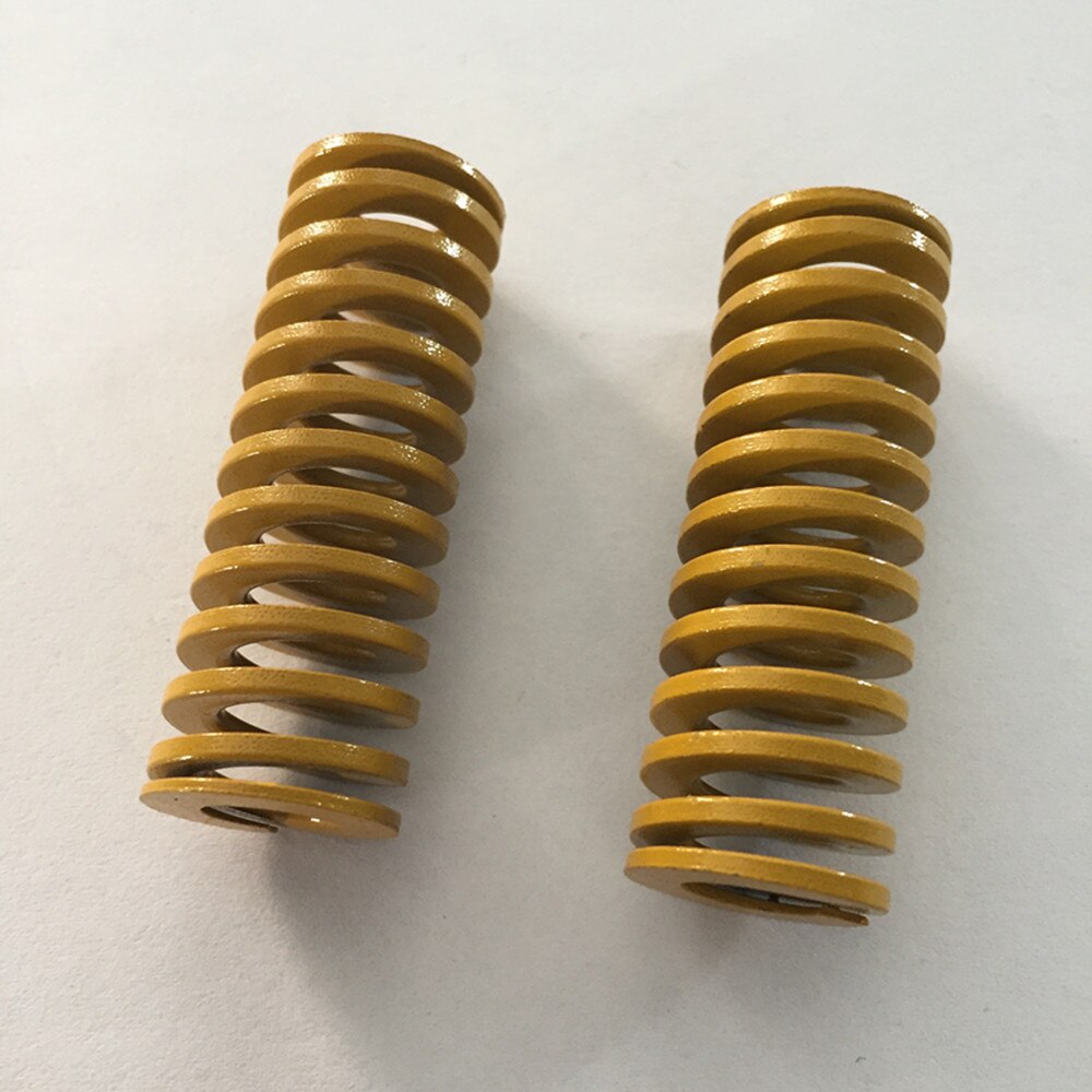 2Pcs Yellow Spiral Stamping Compression Die Spring 16 x 8 x 20/30/50/60/80/100mm