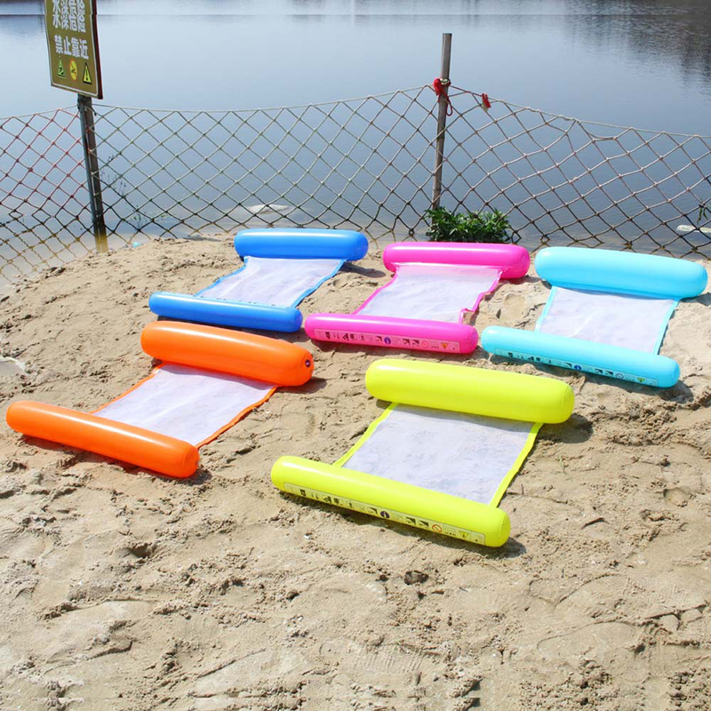 Acqua Amaca Piscina Spiaggia Materasso Ad Aria Lettino Galleggiante A Pelo Cuscino Pieghevole Materasso di Aria Gonfiabile Poltrona Letto