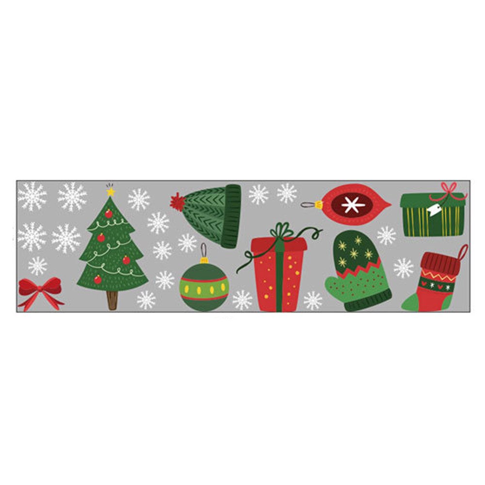 Cartoon Christmas Stickers for Window Showcase Removable Santa Claus Snowman Home Decor Decal Adhesive Year Glass Mural: B