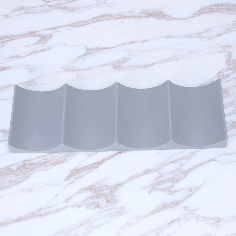 Cabinet Fridge Storage Rack Plastic Wine Bottle Display Stacking Mat Can Easy Stacker Kitchen Tool Wine Rack Wine Bottle Display: Dark Grey