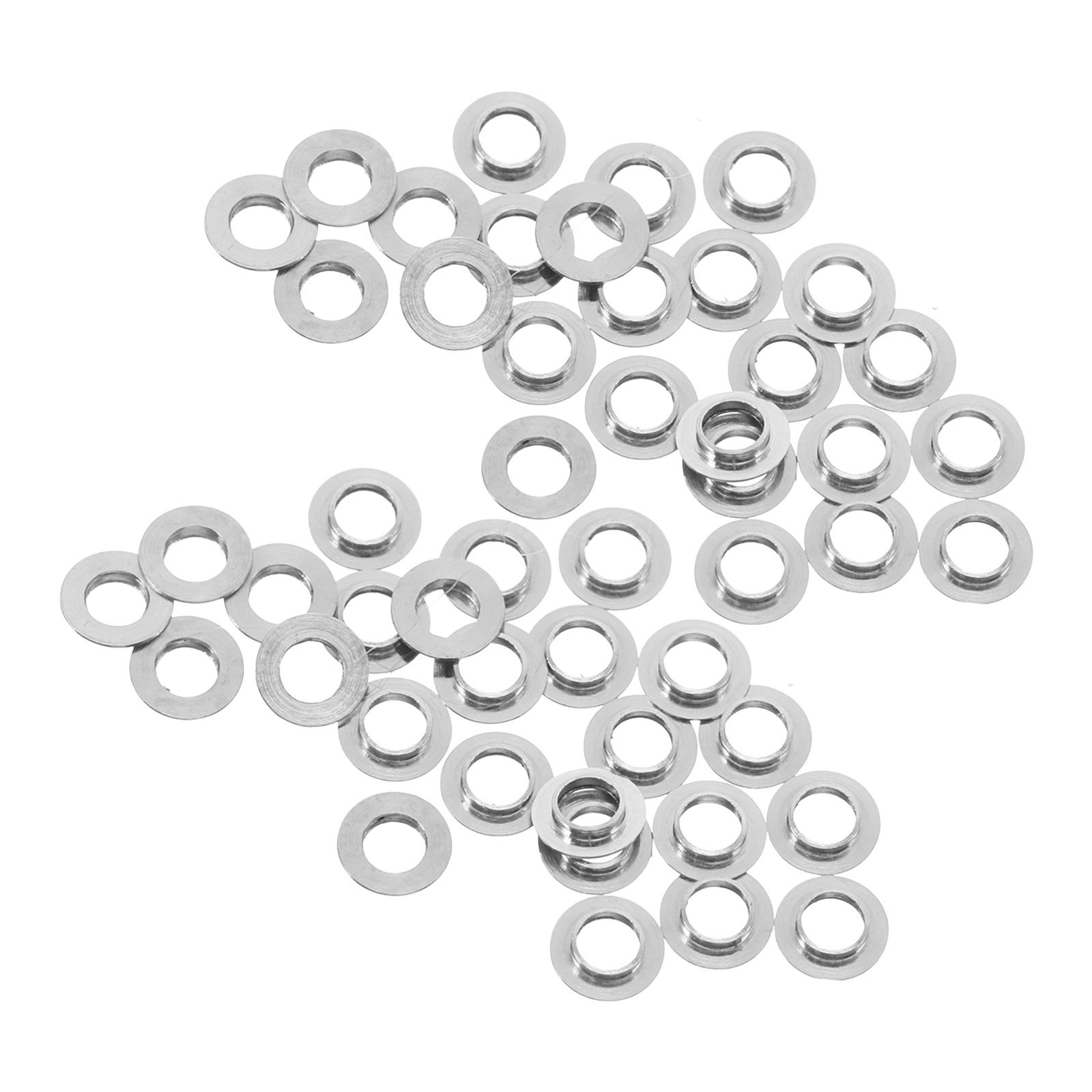 50 stuks brilaccessoires roestvrijstalen bolle pakkingen randloze brillenreparatieset duurzame vervanging van glazen onderdelen