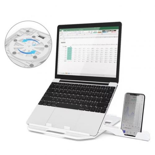 Portable pliable réglable anti-dérapant ordinateur Portable tablettes Support Support Support tablette Support Support: White Upgraded