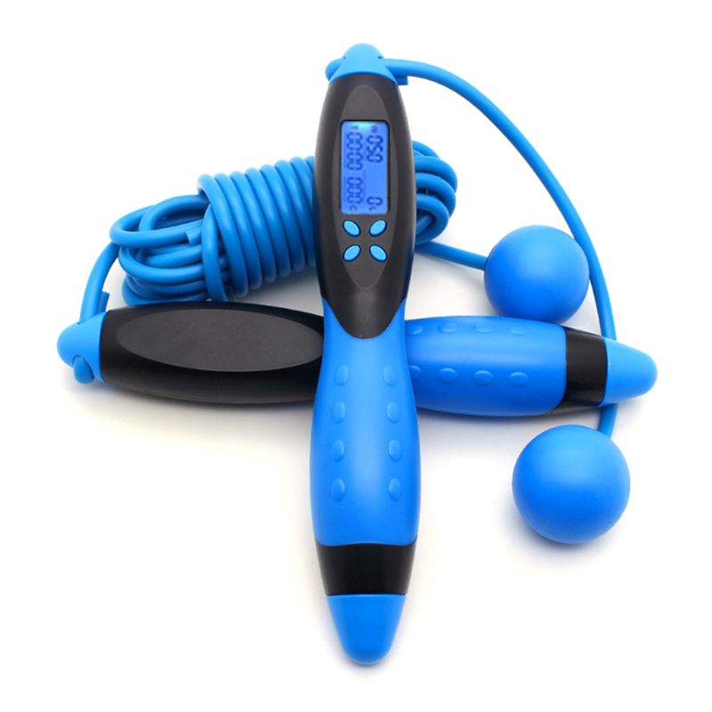 Digital Smart Jump Rope Fitness Body Building Exercise Jumping Rop U2JB: Blue