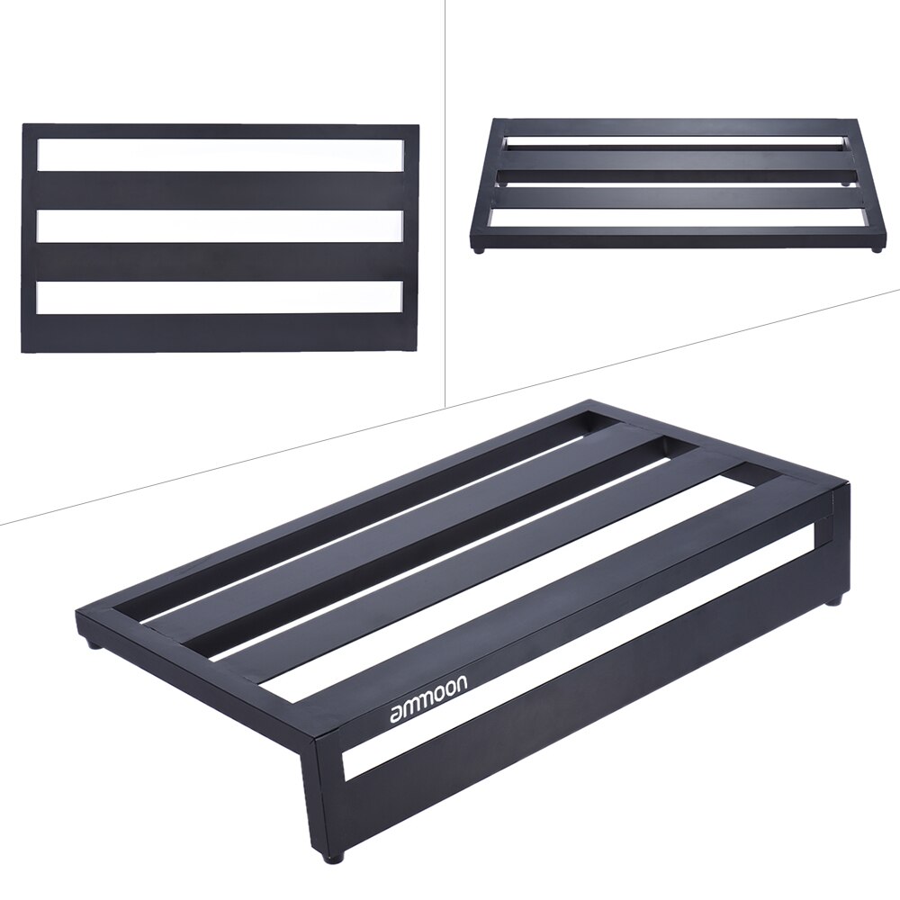 Tablero de Pedal de efecto de guitarra portátil ammoon DB-3, aleación de aluminio pedales con bolsa de transporte, cintas de montaje