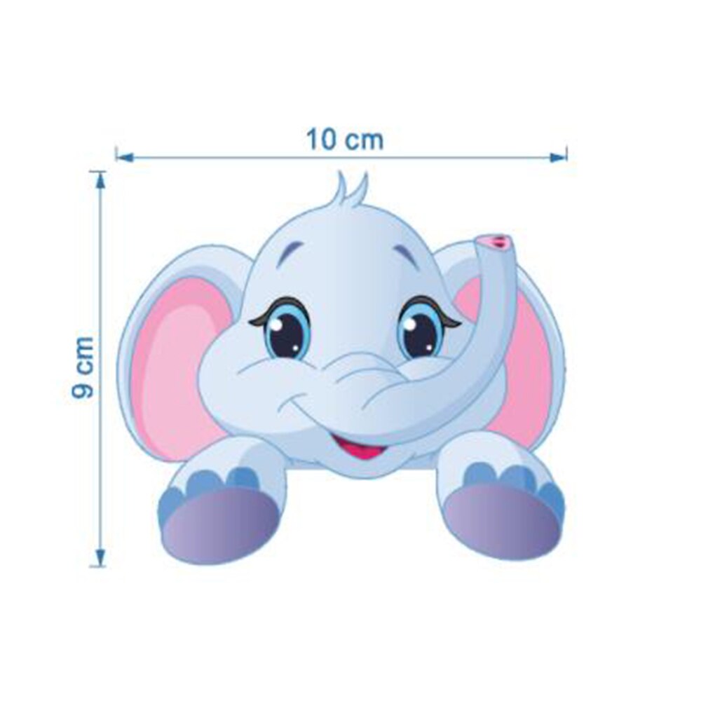 Cute Switch Stickers Cartoon Animals Elephant Cat Panda Giraffe Light Switch Sticker Decal Animal Art Mural Bedroom Home Decor