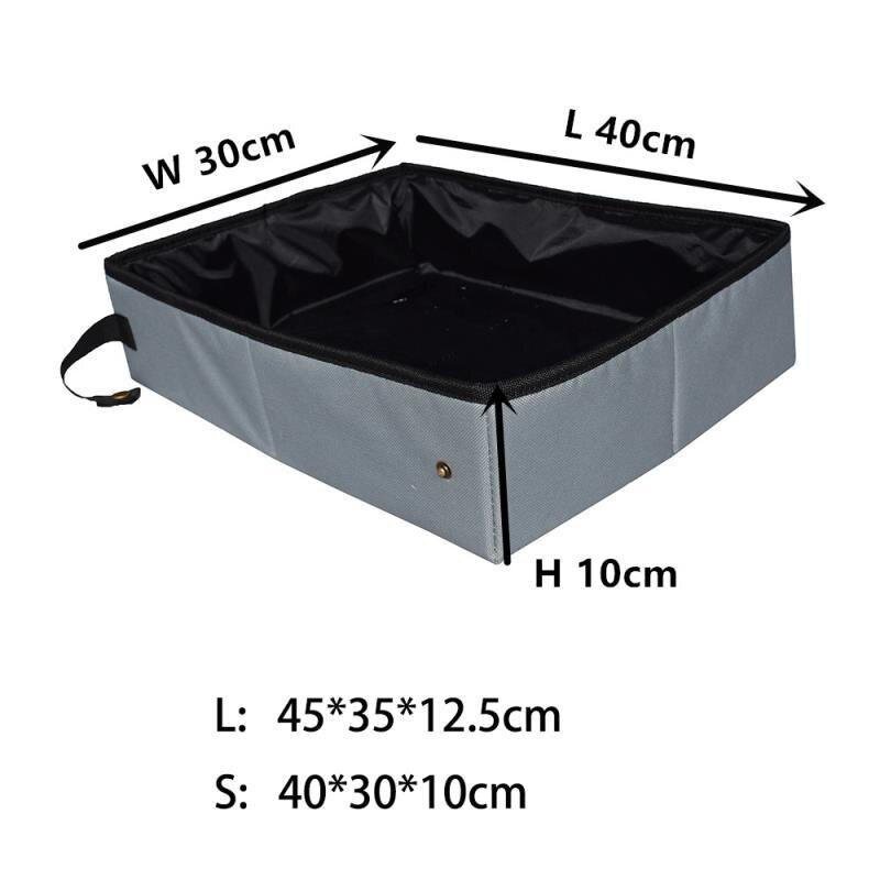Pliant voyage chat litière pour chien bac de toilette pliant litière pour chat bac à litière imperméable à l'eau en plein air pliable chat litière