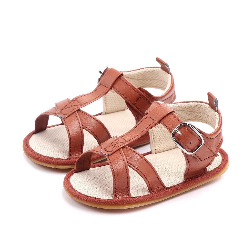bébé sandales chaussures en caoutchouc souple semelle bébé garçon sandales chaussures