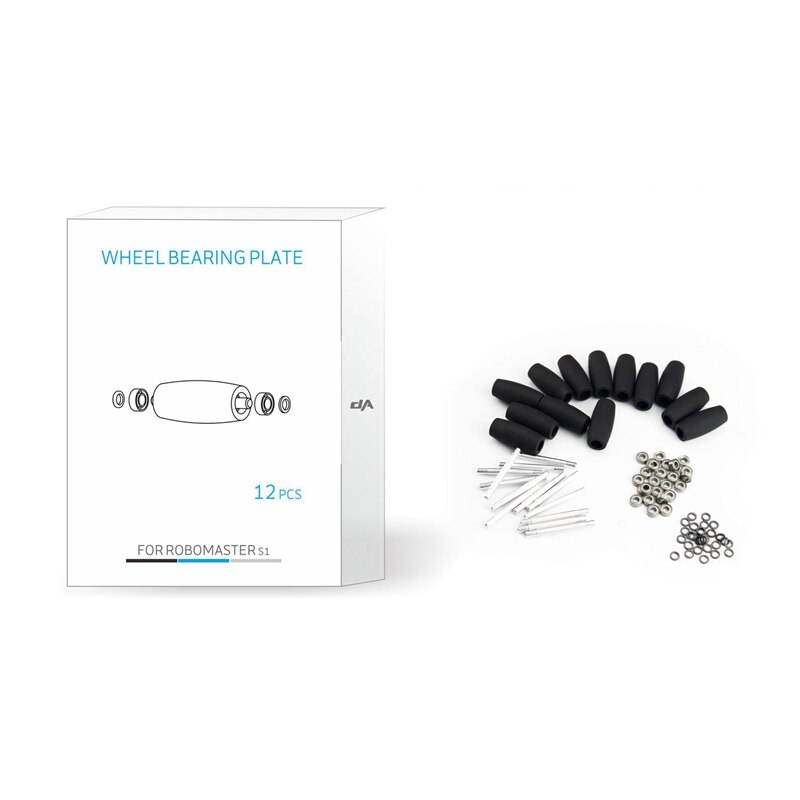 12 Uds. Piezas de Metal de alta fricción DJI Robomaster S1 Mecanum ruedas/piezas de reparación de neumáticos para DJI RoboMaster S1 Accesorios