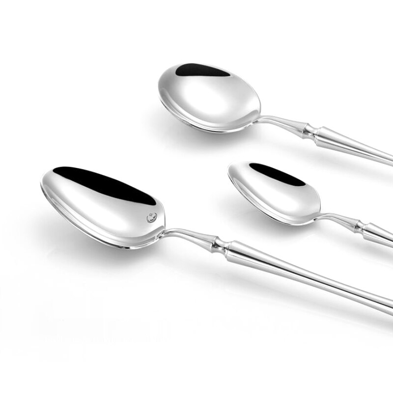 4 Stks/set Draagbare Bestek 304 Roestvrijstalen Tafel Vork Mes Lepel Diner Set Servies Westerse Steak Bestek Servies Set
