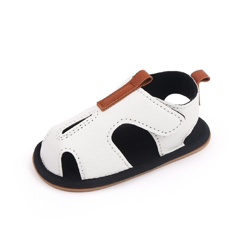 Fashion Infant Baby Boy Sandales Toddler Summer Shoes Newborn Bebes Soft Rubber Sole Footwear for 1 Year Trainers Sandalen Gifts: White / 0-6 mesi