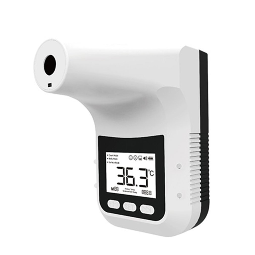 K3 Pro Wall Mount LCD Digital Infrared Thermometer Non-Contact High Precision Forehead Thermometer for Home Office Temperature