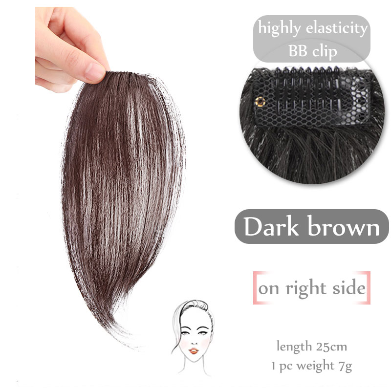 Gordijn Pony Haarstuk Synthetische Pruik Voor Vrouwen Party Natuurlijke Haar Kleur Zwart Bruin Clip In Hair Extension Fringe Koreaanse stijl: R233