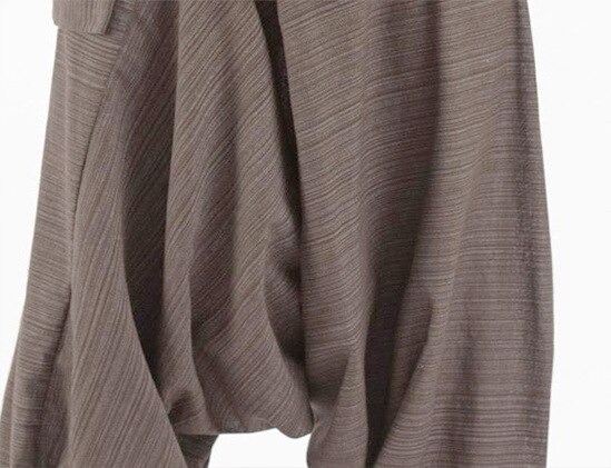 Pantalon homme ample printemps et été style ethnique rétro art pantalon à jambes larges coton lin respirant imprimé